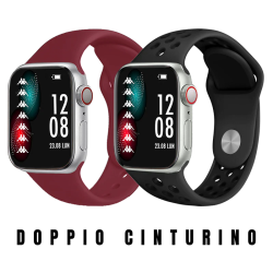 Orologio Smartwatch Uomo Kappa Prime KW-P010 Due Cinturini in Silicone Bordeaux