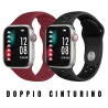 Orologio Smartwatch Uomo Kappa Prime KW-P010 Due Cinturini in Silicone Bordeaux
