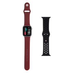 Orologio Smartwatch Uomo Kappa Prime KW-P010 Due Cinturini in Silicone Bordeaux