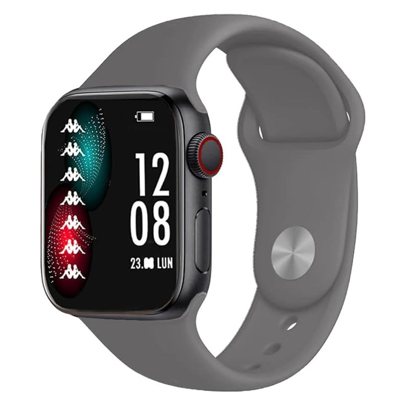 Orologio Smartwatch Uomo Kappa Prime KW-P007 Due Cinturini in Silicone Grigio e Nero Orologio Smartwatch Uomo Kappa Prime KW-P007 Due Cinturini in Silicone Grigio e Nero