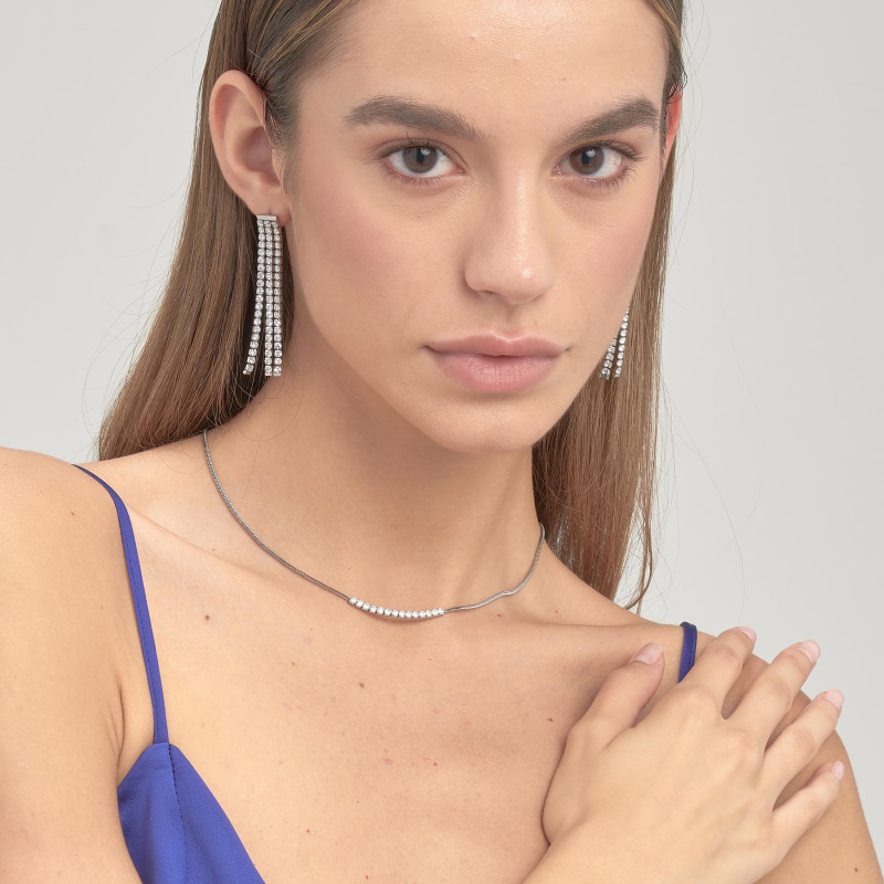 Orecchini Donna Brosway Desideri BEIE001 in Acciaio Colore Silver