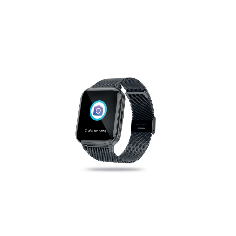 Orologio Smartwatch Unisex Paul Edward PE019G Cinturino in Acciaio Maglia Mialano Pvd Nero Orologio Smartwatch Unisex Paul Edward PE019G Cinturino in Acciaio Maglia Mialano Pvd Nero