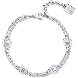 Bracciale Donna Brosway Desideri BEI076 in Acciaio 304 con Zirconi Bianchi
