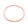 Collana Nadir Donna Pasta di Corallo Rosa con Perla Bianca Coltivata Centrale