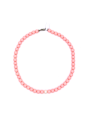 Collana Nadir Donna Pasta di Corallo Rosa con Perla Bianca Coltivata Centrale