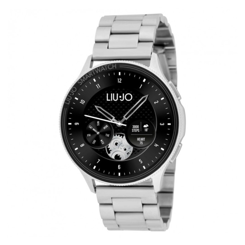 Orologio Smartwatch Uomo LiuJo SWLJ075 Cassa Zinco Cinturino in Acciaio Silver Orologio Smartwatch Uomo LiuJo SWLJ075 Cassa Zinco Cinturino in Acciaio Silver