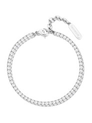 Bracciale Donna Brosway Desideri BEI080 in Acciaio Core Silver con Zirconi