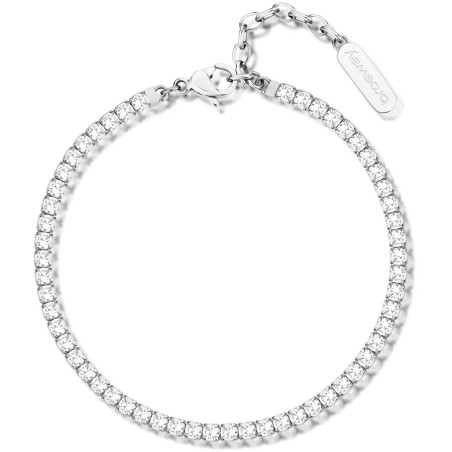 Bracciale Donna Brosway Desideri BEI080 in Acciaio Core Silver con Zirconi