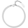 Bracciale Donna Brosway Desideri BEI080 in Acciaio Core Silver con Zirconi