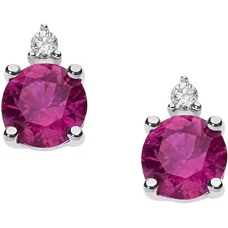 Orecchini Donna Comete Storia Di Luce ORB 882 in Oro 750% con Diamanti e Rubino