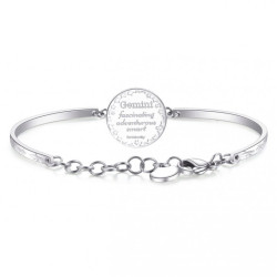 Bracciale Donna Brosway Chakra BHK369 in Acciaio Segno Zodiacale Gemelli