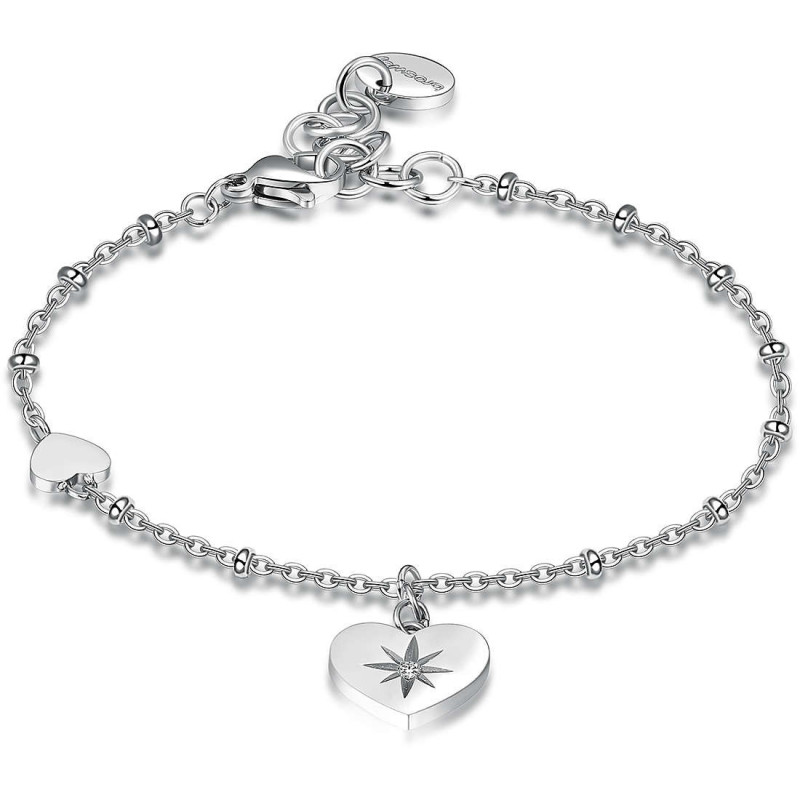 Bracciale da Donna Chant BAH39 in Acciaio con Cuore e Cristallo Swarovsk Bracciale da Donna Chant BAH39 in Acciaio con Cuore e Cristallo Swarovsk