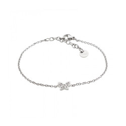 Bracciale Donna Marlù Time To 18BR051 in Acciaio con Farfalla e Cristalli
