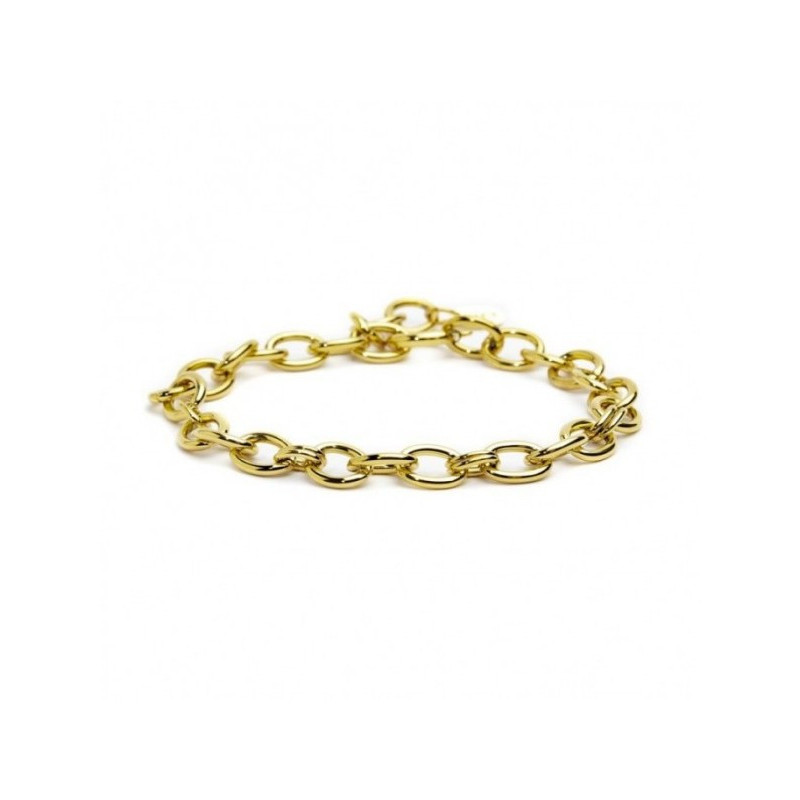 Bracciale Donna Marlù Be Woman 2BR0089G In Acciaio Colore Pvd Oro Catena Maglia Bracciale Donna Marlù Be Woman 2BR0089G In Acciaio Colore Pvd Oro Catena Maglia