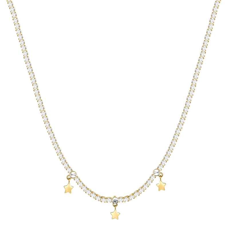 Collana Tennis Donna Brosway Desideri Sogno BEIN005 Colore Oro con Zirconi