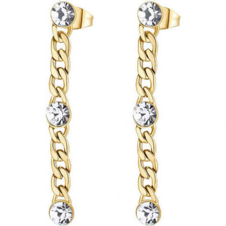 Orecchini Donna Brosway Symphonia BYM90 in Acciaio Pvd Oro con Zirconi