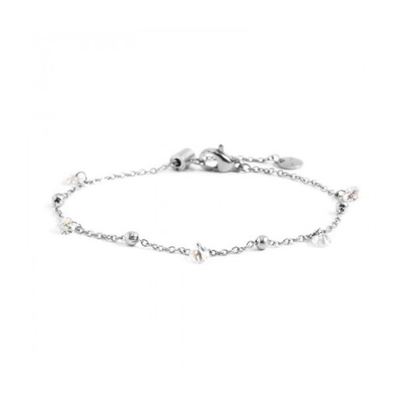 Bracciale Donna Marlù Be Woman 2BR0061-W cin Acciaio con Cristalli e Sfere