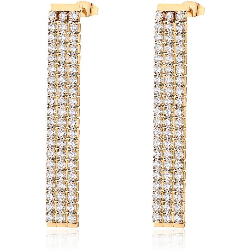 Orecchini Donna Brosway Desideri BEIE002 in Acciaio Colore Oro con
