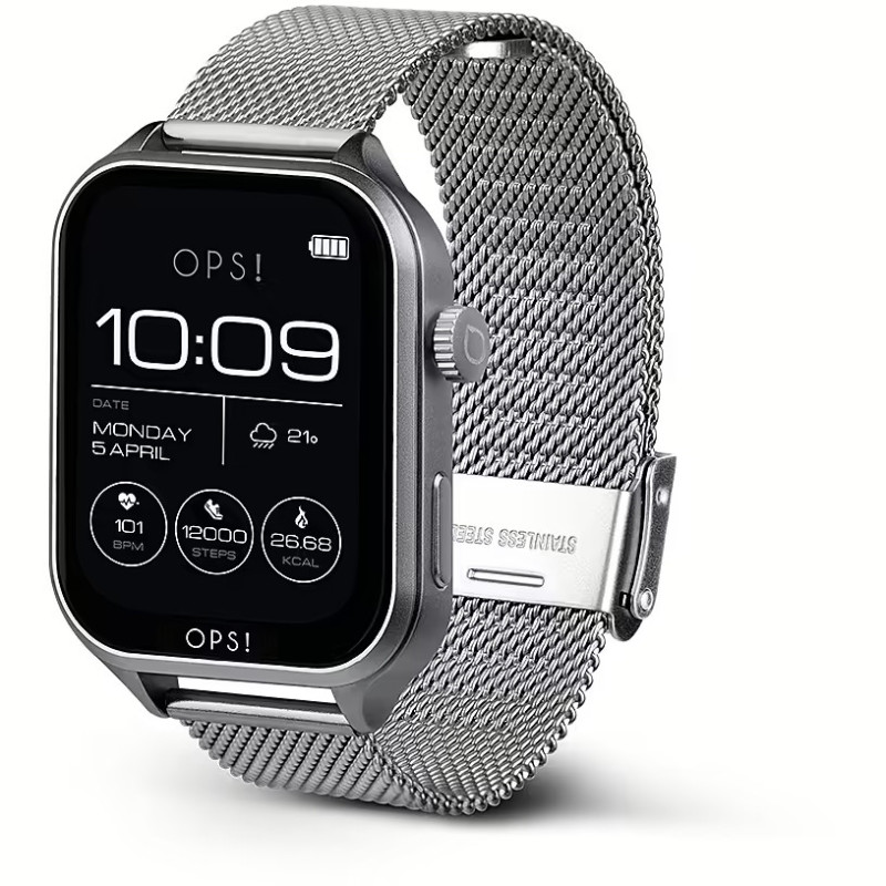 Orologio Smartwatch Uomo Ops Objects Call Diamonds OPSSW-44 in Acciaio Silver Milano Orologio Smartwatch Uomo Ops Objects Call Diamonds OPSSW-44 in Acciaio Silver Milano