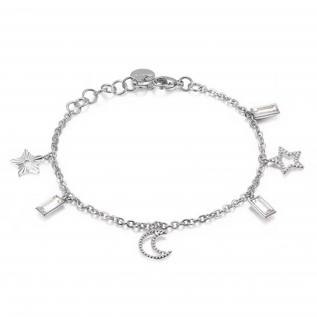 Bracciale Donna Brosway Chant BAH13 in Acciaio Silver con Stelle e Cristalli SwarovskiÂ©