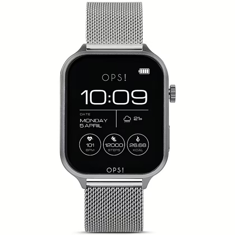 Smartwatch Donna Ops! Con Brillantini - Chiamate, Notifiche, Monitoraggio Sonno E Cardio, Compatibile IOS/Android