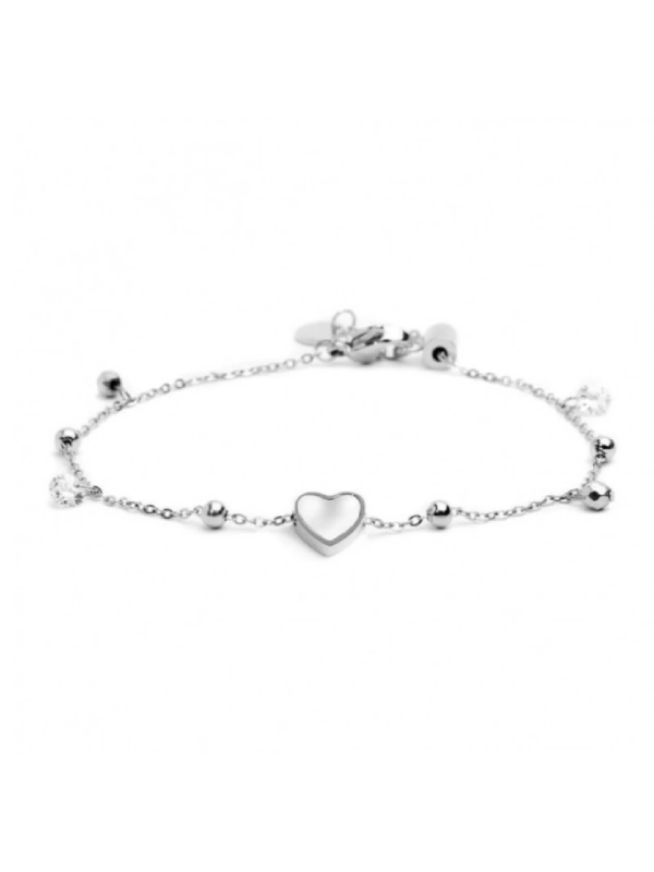 Bracciale Donna Marlù Nel Mio Cuore 15BR069-W Colore Argento con Cuore
