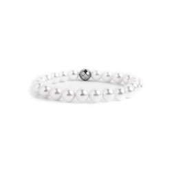 Bracciale Donna Marlù Elastico 15BR031-8 con Perle Bianche Sintetiche