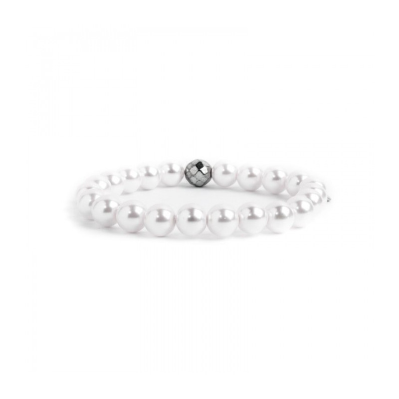 Bracciale Donna Marlù Elastico 15BR031-8 con Perle Bianche Sintetiche Bracciale Donna Marlù Elastico 15BR031-8 con Perle Bianche Sintetiche