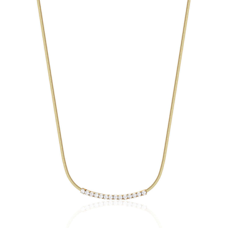 Collana Donna Brosway Affinity BEIN007 in Acciaio Colore Oro con Zirconi Collana Donna Brosway Affinity BEIN007 in Acciaio Colore Oro con Zirconi
