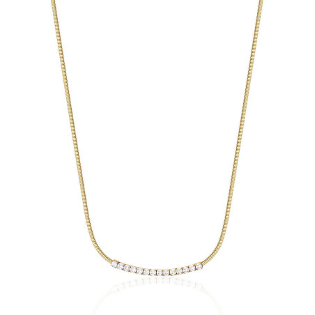 Collana Donna Brosway Affinity BEIN007 in Acciaio Colore Oro con Zirconi