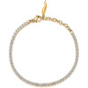 Bracciale Donna Tennis Brosway BEI015 Desideri in Acciaio Colore Oro e Zirconi