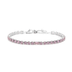 Bracciale Donna Maralù Tennis 31BR0007-LF Sparkles Colorful in Acciaio Rosa