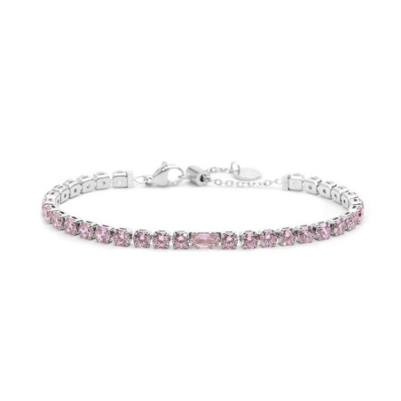 Bracciale Donna Maralù Tennis 31BR0007-LF Sparkles Colorful in Acciaio Rosa