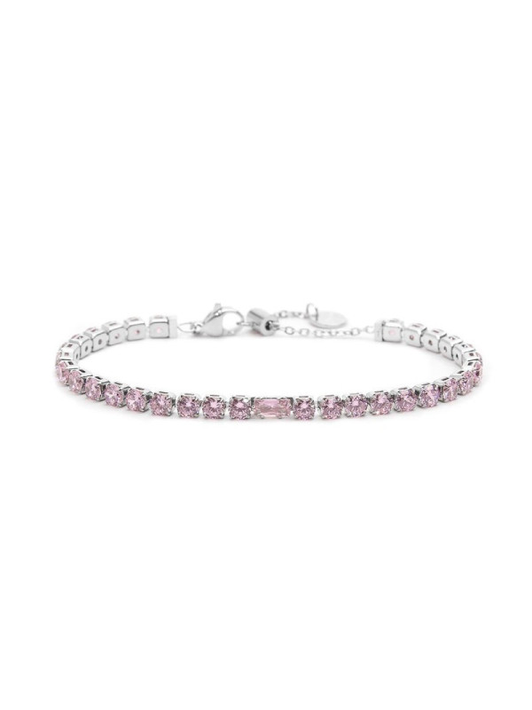 Bracciale Donna Maralù Tennis 31BR0007-LF Sparkles Colorful in Acciaio Rosa