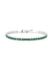 Bracciale Donna Maralù Tennis 31BR0007-S Sparkles Colorful in Acciaio Verde