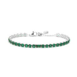 Bracciale Donna Maralù Tennis 31BR0007-S Sparkles Colorful in Acciaio Verde