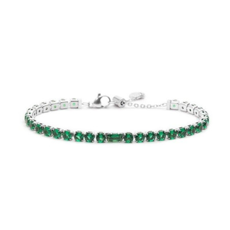 Bracciale Donna Maralù Tennis 31BR0007-S Sparkles Colorful in Acciaio Verde