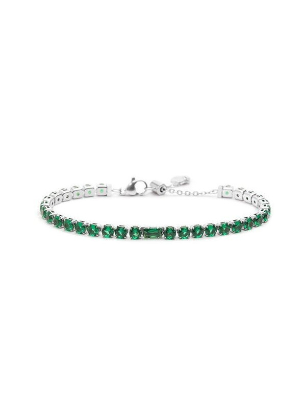 Bracciale Donna Maralù Tennis 31BR0007-S Sparkles Colorful in Acciaio Verde