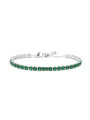 Bracciale Donna Maralù Tennis 31BR0007-S Sparkles Colorful in Acciaio Verde