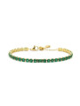 Bracciale Donna Maralù Tennis 31BR0007G-S Sparkles in Acciaio Oro e Verde