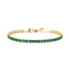 Bracciale Donna Maralù Tennis 31BR0007G-S Sparkles in Acciaio Oro e Verde