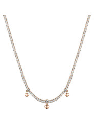 Collana da Donna Tennis Brosway BEIN003 Desideri Finitura Oro Rosa e Zirconi
