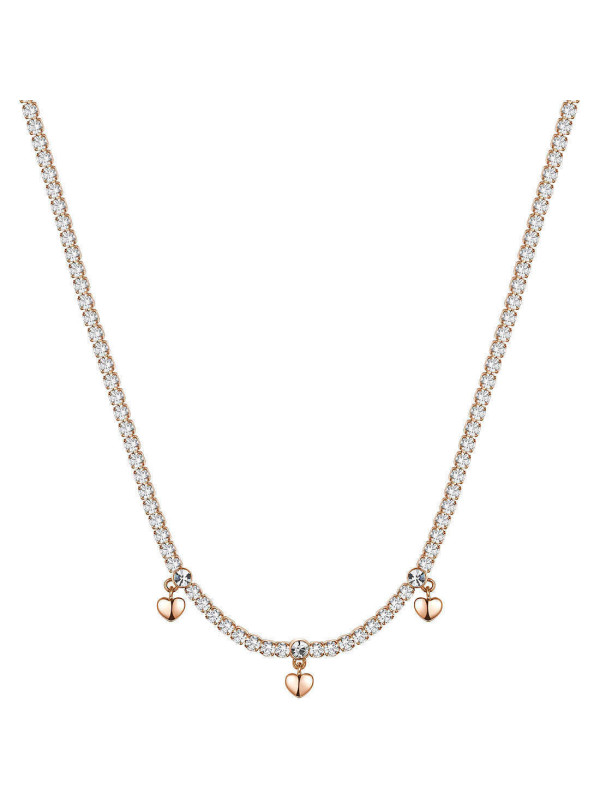 Collana da Donna Tennis Brosway BEIN003 Desideri Finitura Oro Rosa e Zirconi