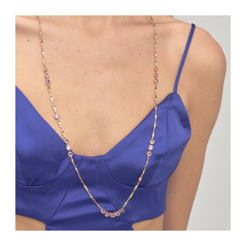 Collana Donna Brosway Affinity BFF155 in Acciaio Colore Oro con Zircon