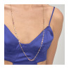 Collana Donna Brosway Affinity BFF155 in Acciaio Colore Oro con Zirconi Viola