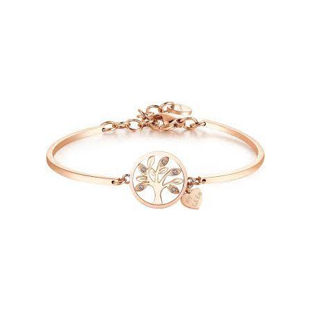 Bracciale Donna Brosway BHK401 in Acciaio Pvd Oro Rosa Albero della Vita