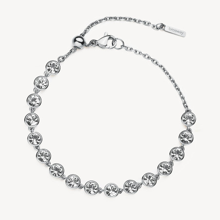 Bracciale Donna Brosway Symphonia BYM151 in Acciaio Silver con Cristalli