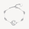 Bracciale Donna Brosway Chakra BHKB052 in Acciaio Silver Lettera D
