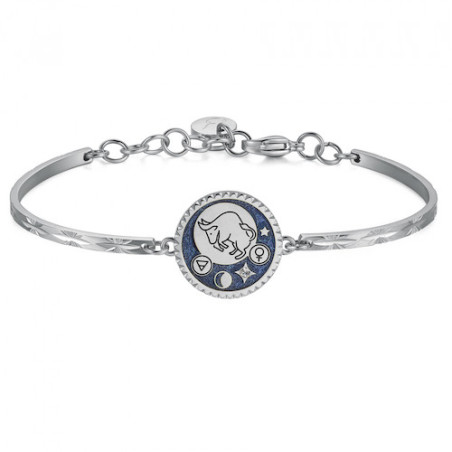 Bracciale Donna Brosway Chakra BHK368 in Acciaio Silver Zodiaco Toro