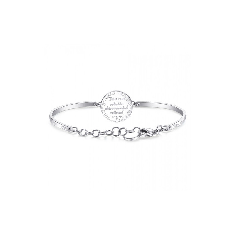 Bracciale Donna Brosway Chakra BHK368 in Acciaio Silver Zodiaco Toro